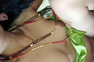 first time bride wife enjoys blowjob and doggystyle dirty talk