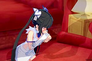 Hestia from Danmachi has sex in her mansion 😍