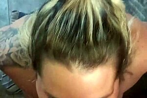 Homemade blowjob championship with cum covered faces and spitting action