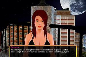 Redhead Cowgirl Riding In Game