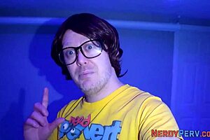 the busty babe tricked into sucking his cock with a handjob