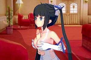 Hestia from Danmachi has sex in her mansion 😍