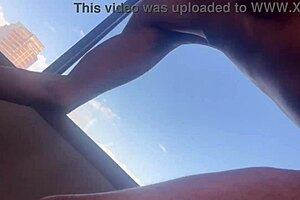 latina thick bimbo sucking and taking big black cock in doggystyle.