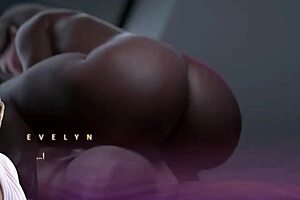 ebony professor says, 'fuck me hard and creampie'