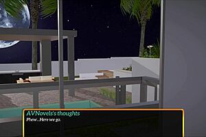 Redhead Cowgirl Riding In Game