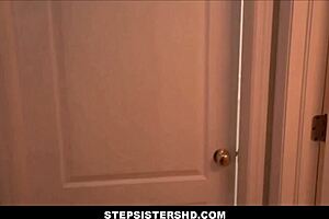 hot petite stepsister practices honeymoon with huge cock stepbrother pov!
