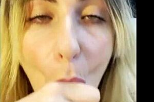 Whore asks, 'Want this intense POV blowjob?'