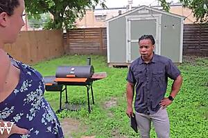 Swollen Belly Slut Takes BBC Creampie