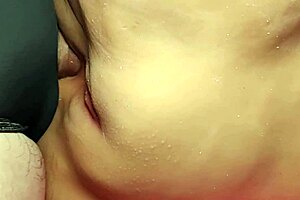 she's rocking a cute fat pussy for double fun.