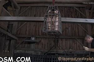 Horny brunette babe stuffs a sex toy in her tight pussy