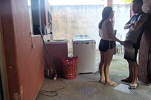 My Wife Left and Maid Couldn't Resist My Hard Cock!