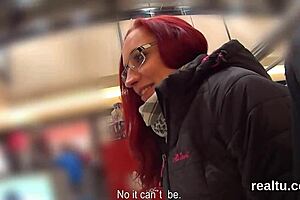 That gorgeous Czech girl gets teased in the mall and pounded hard in POV!