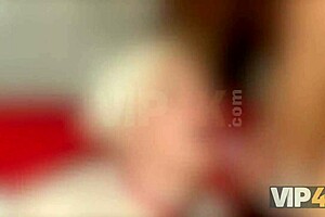 Blonde Bombshell with Big Tits in Stockings Gets Naughty with Neighbor in VIP4K!