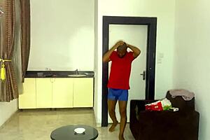 We almost got caught by his brother while my husband was fucking me on the sofa.