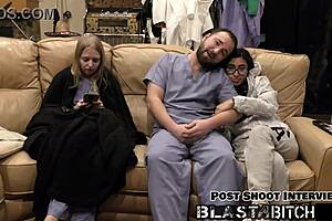 Jasmine Rose's thigh takes a cum blast in this hot pov latina scene