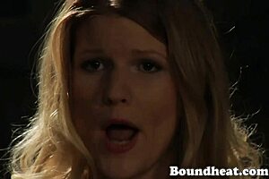 Innocent girl bound and whipped in bondage scene