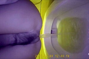 Asian Teen 18+ Uses Hidden Toilet for Private Moment