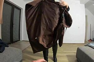 Preview - MilfyCalla - Cheating Wife in Pantyhose Fucks Cock with Cumshots on Downjackets