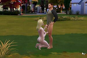 military guy feels excitement at the park