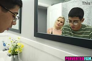 Step Aunt Teaches Step Son to Last Longer!