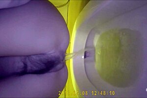 Asian Teen 18+ Uses Hidden Toilet for Private Moment