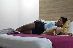 Taking out my salary with my step-aunt have you ever seen a sucking mom right