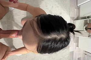 hey, check out this homemade student begging for cum in her mouth