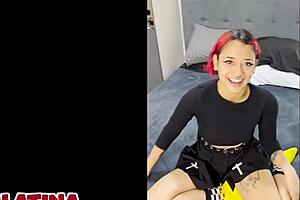 Emily Sinner's first Latina porn casting with tight pussy