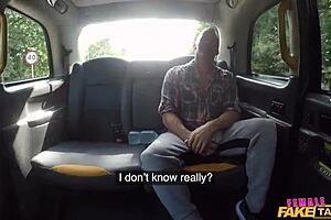 Female fake taxi driver sucks cock and gets rough fucked in the car 😏