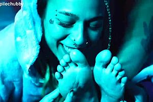 Tickling Feet and Pussy Play with Lesbian Friend