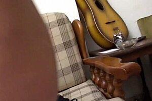 italian milf puts dildo on ass for masturbation fun