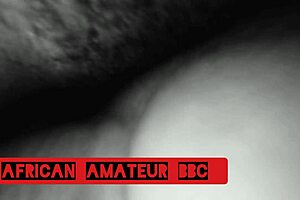 Ebony couple engages in rough sex with big black cock.