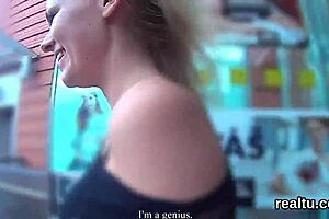 Glamorous czech teen gets seduced in supermarket and reamed in pov