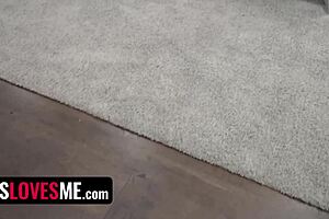 oops, caught stealin, so asia rivera blows stepbro sloppy