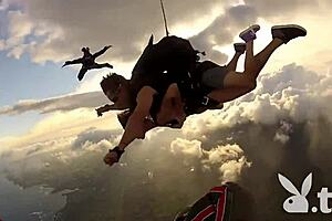 Badass members perform exclusive skydiving sport