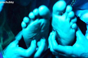 Tickling Feet and Pussy Play with Lesbian Friend