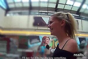 Glamorous czech teen gets seduced in supermarket and reamed in pov