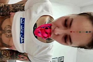 A guy's fantasy with wet doggystyle and juicy ass bent over!