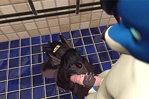 alpha wolf and slutty girl at the gym vrchat part 1