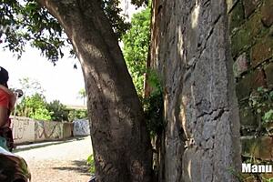 Fucking On The Street With Blowjob And Cum