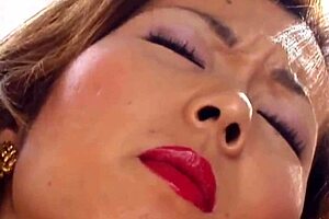 Classy Solo Asian MILF Masturbates Passionately in Her Panties!