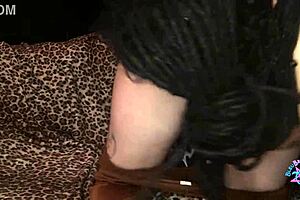 Milf sucks cock, rims asshole.