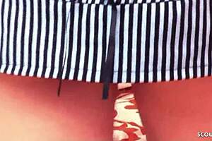 Petite japanese step-sister caught masturbating, seduces to intense first blowjob