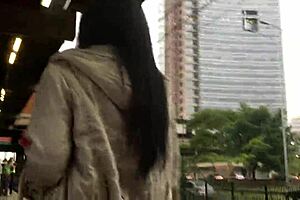 Hidden Nylon Ass in Jeans and Boots Caught on Train in Bold Street Action