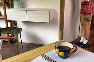 Pierced Alt Girl Seduces Teacher in Classroom for Deep POV Fantasy Fulfillment.