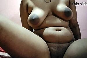 indian girls with huge natural tits enjoy christmas sex. big saggy boobs in amateur fun.