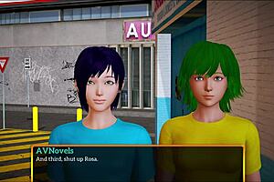 big tit brunette amateurs play in this game, sucking and teasing