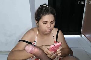 My Blonde Girlfriend Sucks Me Off in Fancy Dress