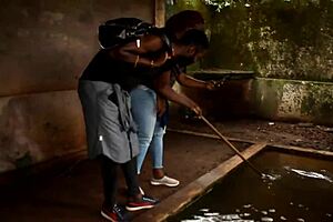 strange park meeting with huge cock filling mouth and ass