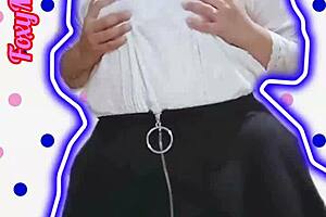 latina whore with short hair moves big ass for monster cock fingering and toys